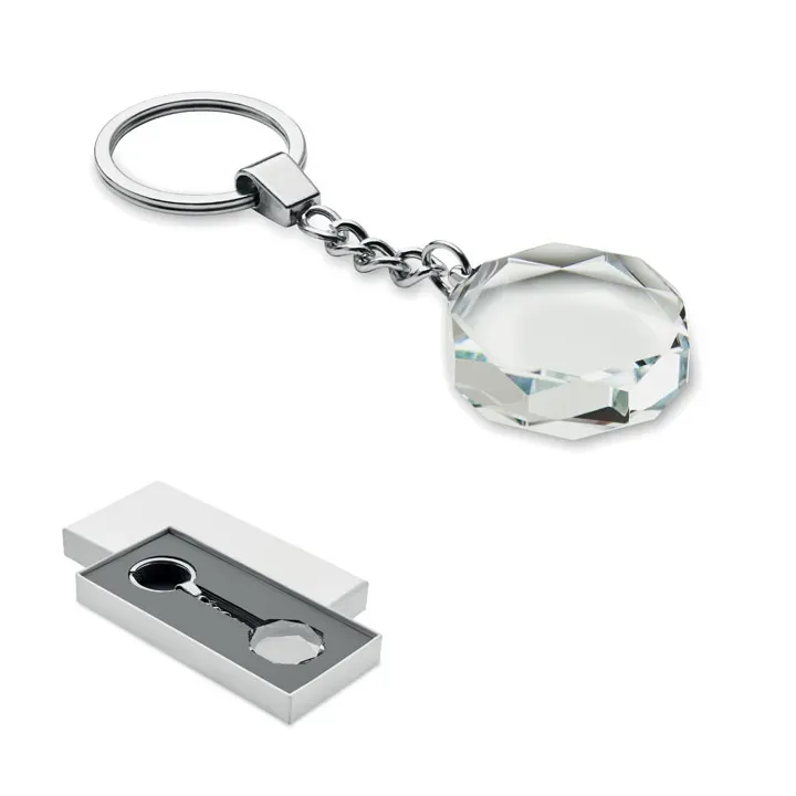 Glass round award key ring - MO2657 (MOCN#22)